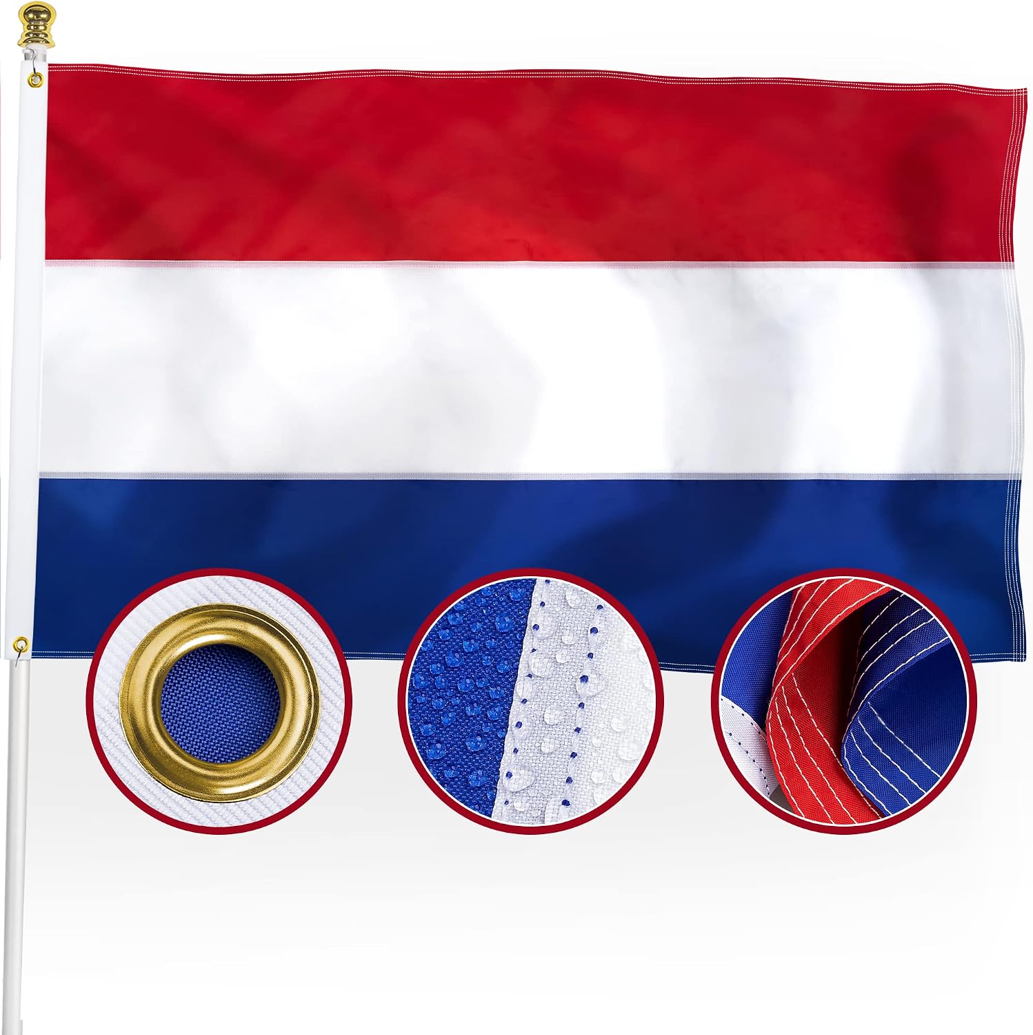 都兰荷兰国旗 3x5ft